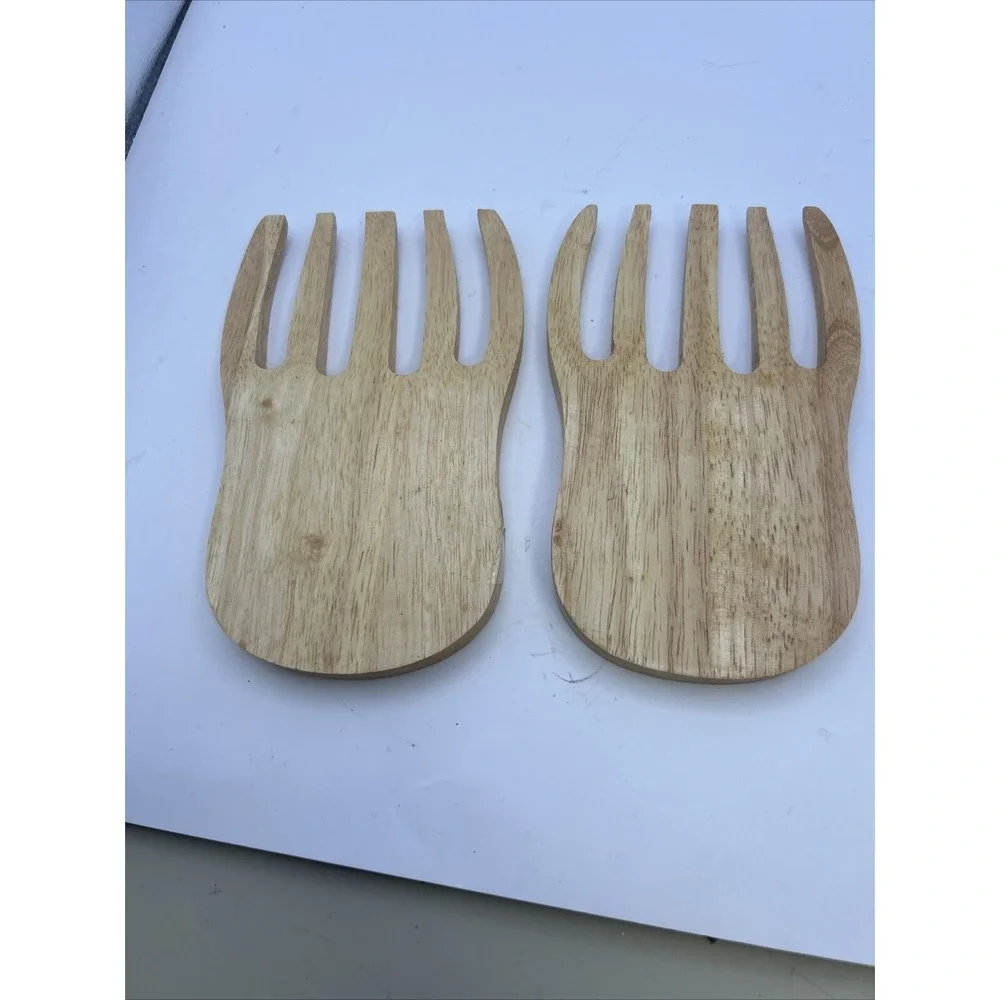 Salad and Pasta Server Set Bear Paw Alaska Souvenir